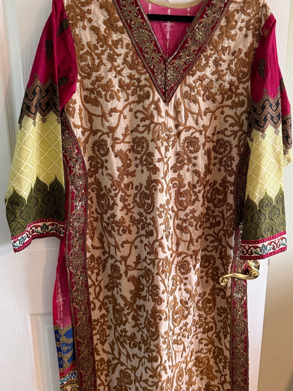 Asim Jofa 3Piece Embroidered Suit Size XL